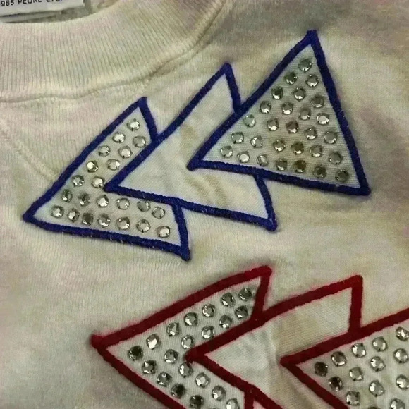 Vintage 1985 rhinestone appliqué sweatshirt by Pleone The Great Glitzby RARE - Picture 9 of 9